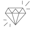 A line art diamond