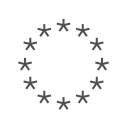 Line art of a simplified EU flag