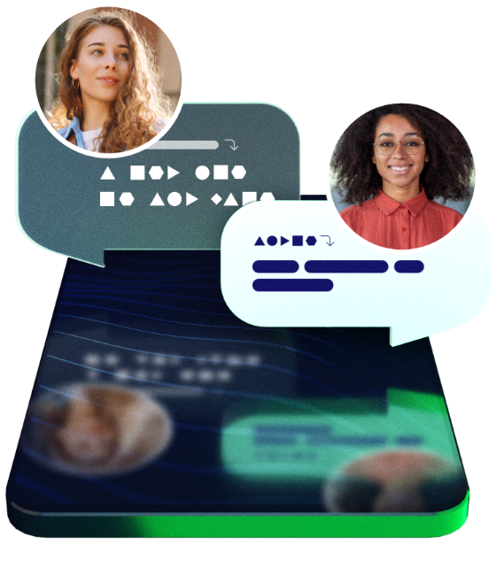 3D Illustration of translation service